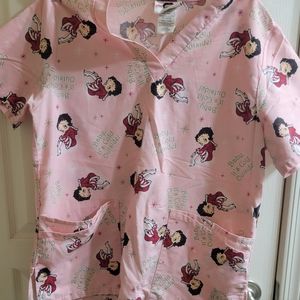 Betty Boop Nurse Scrub Top